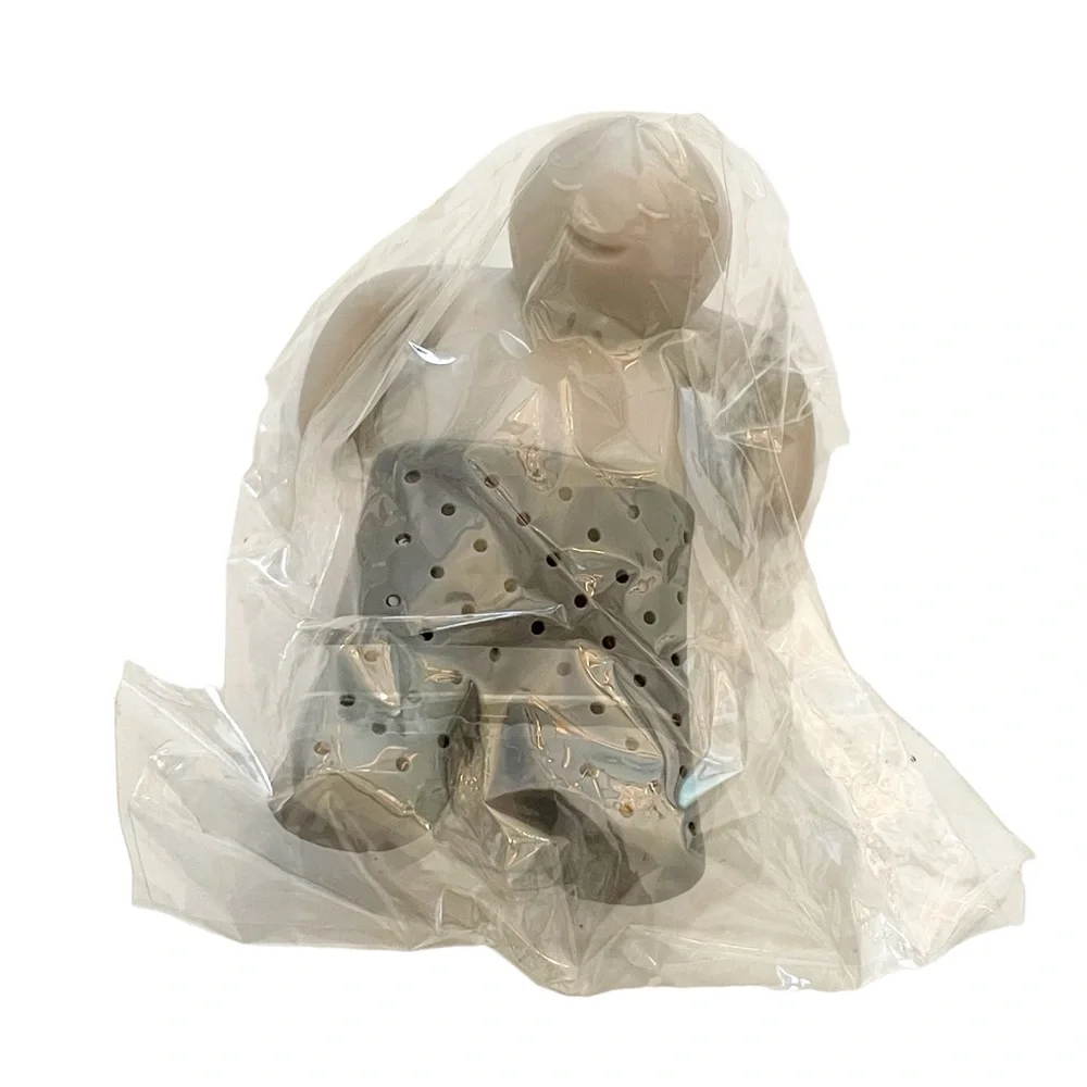 Silicone Grey Rubber Tea Diffuser‎ Coffee Kitchen Accessory Little Man NEW